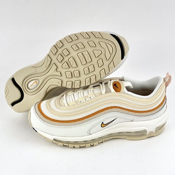 Nike Air Max 97 Beige Orange Women's Sneakers Shoes Tan Phantom Curry DQ8594 001 - Picture 3 of 12
